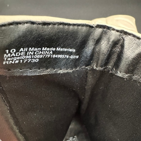 Wild‎ Fable Midcalf Western Boots Women Cream Size 10 Faux Leather - Picture 8 of 9